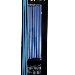 15 Cm 6lı Mum Mavi