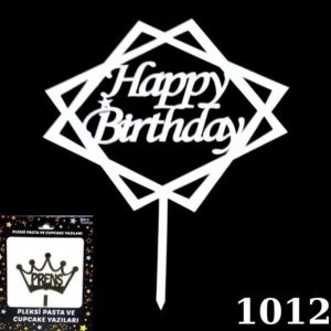 Gümüş Pleksi Happy Birthday 4