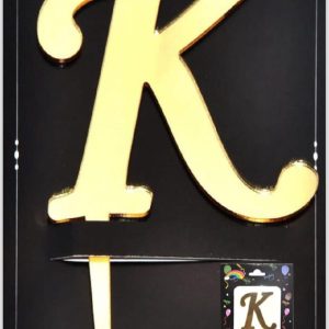 Pasta Üstü Pleksi Harf Gold K
