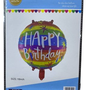 Folyo Gökkuşağı Happy Birthday