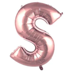 Folyo S Harf Balon Rose Gold